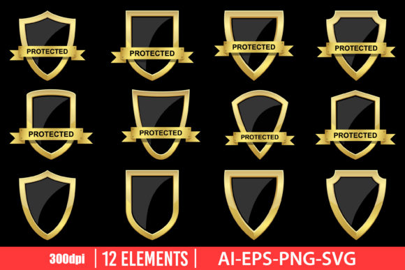 Download Protection Shield Clipart Set - Protection Collection