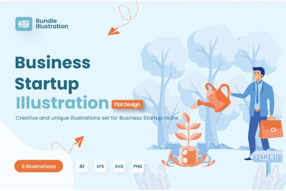 Download Business Startup Illustration Design - Design Collection