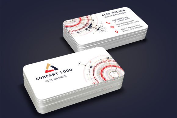 Download Abstract Hi Tech Business Card Design Te - Design Collection