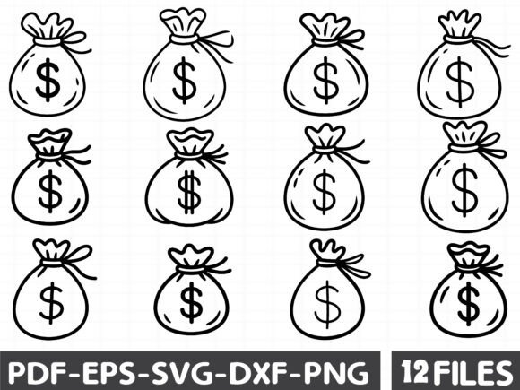 Download Money Bag SVG - Premium Bundle